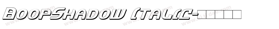 BoopShadow Italic字体转换